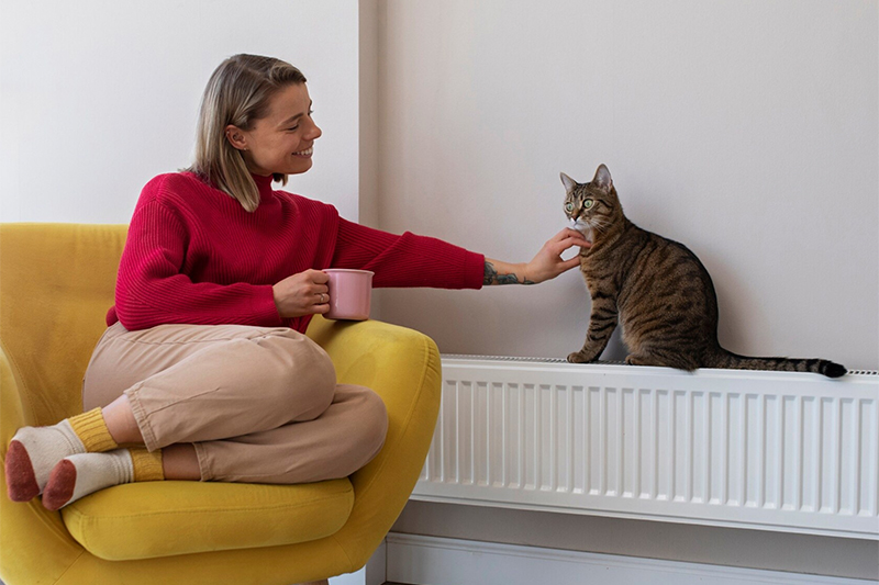 Grzejnik w mieszkaniu